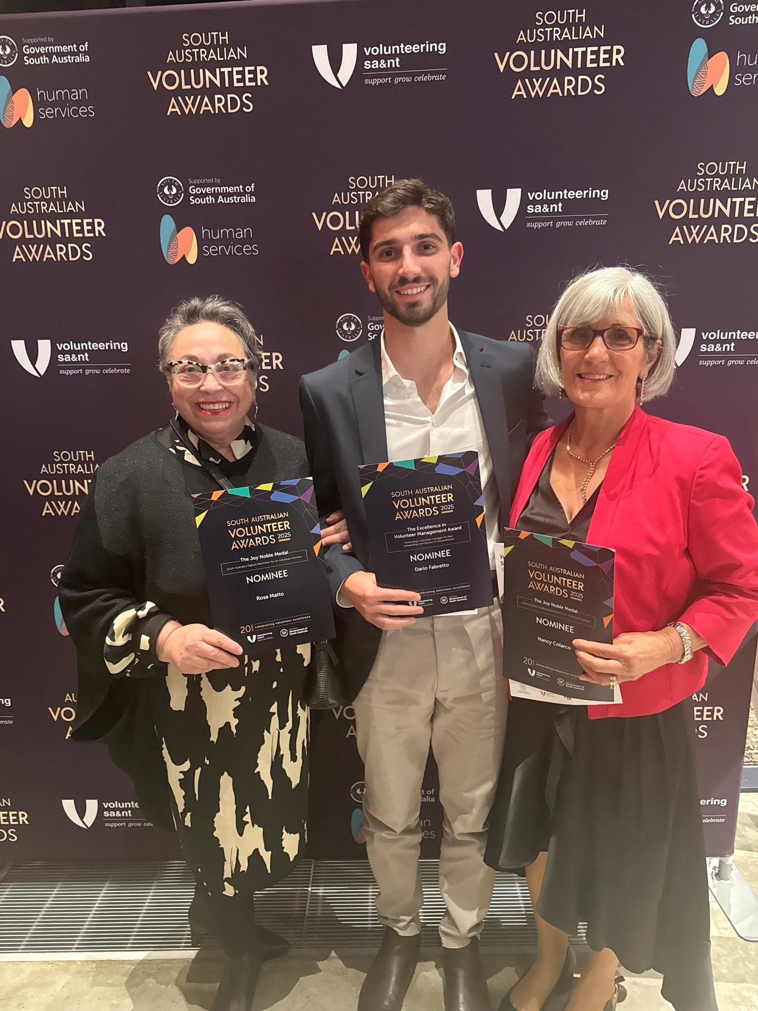 Celebrating Our Volunteers at the Volunteering SA&NT Awards Night Celebrating Our Volunteers at the Volunteering SA&NT Awards Night